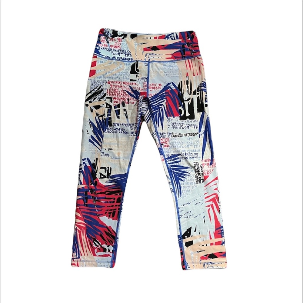 Calvin Klein Patterned Performance Cropped Leggings Small